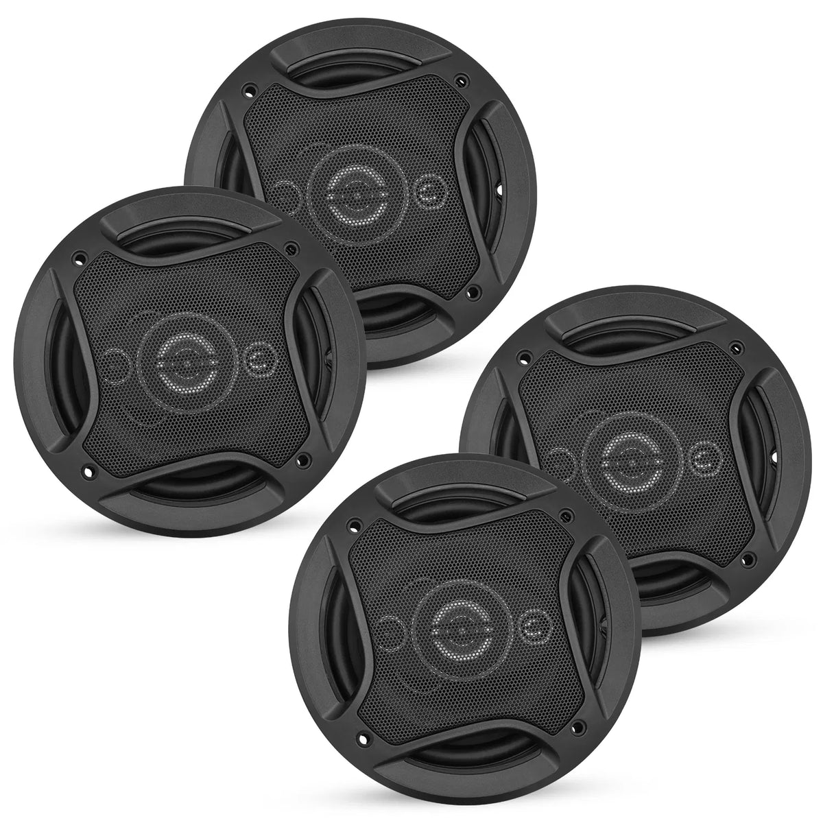 Four 5 Core 6 inch coaxial car speakers