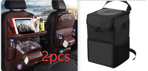 PU leather car seat back organizer – image 23