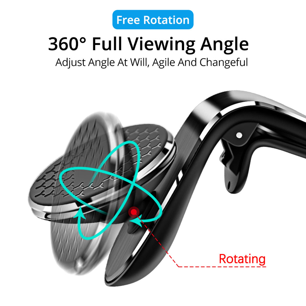 Magnetic air vent car phone mount – image 4