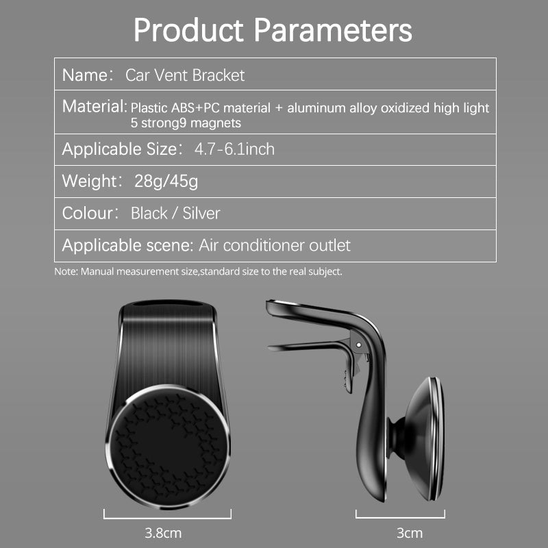 Magnetic air vent car phone mount – image 9