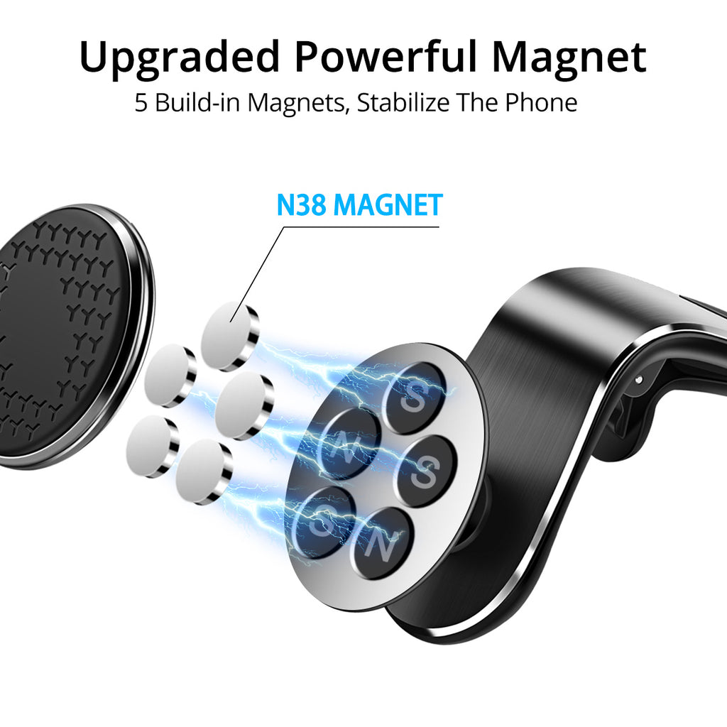 Magnetic air vent car phone mount – image 7