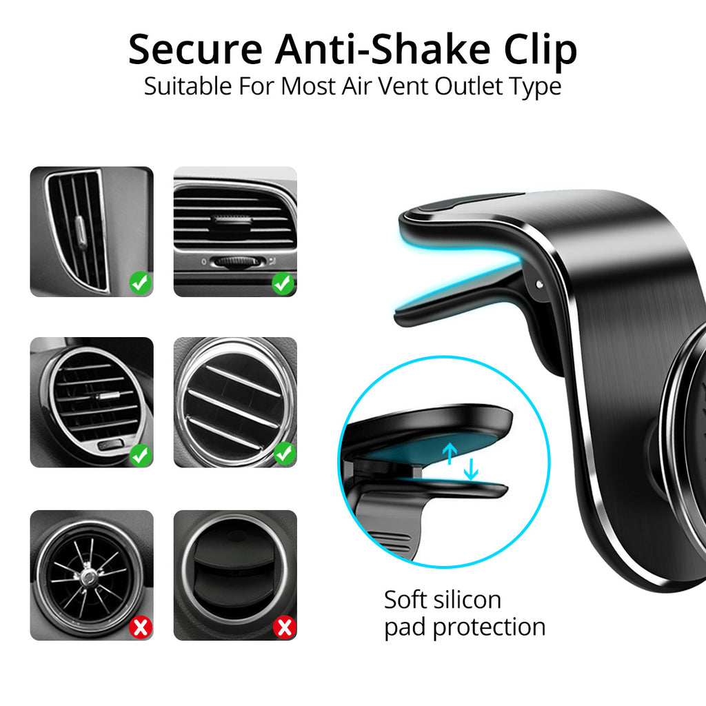 Magnetic air vent car phone mount – image 8