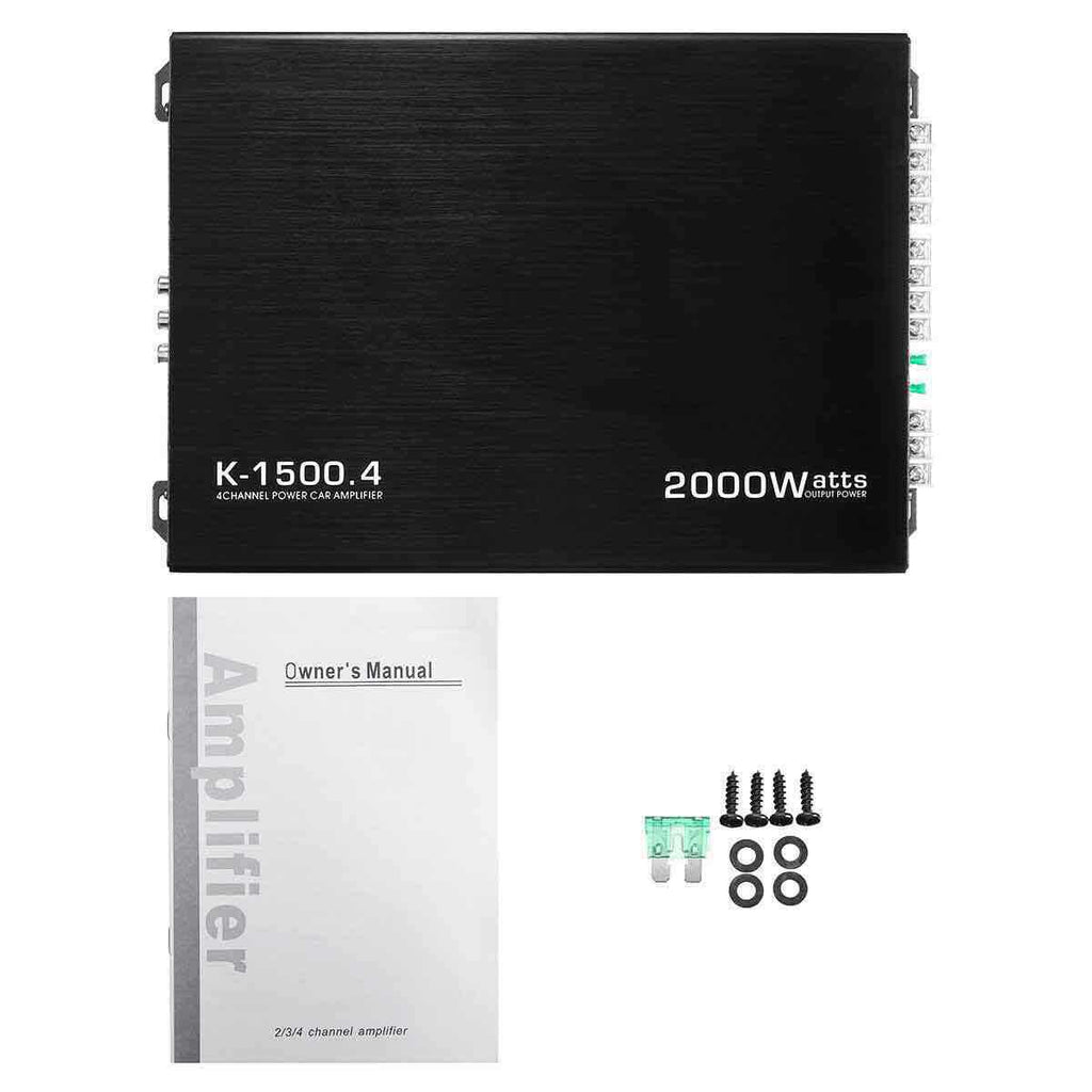 12V 4-Channel Car Amplifier – Up to 2000W Peak – image 4