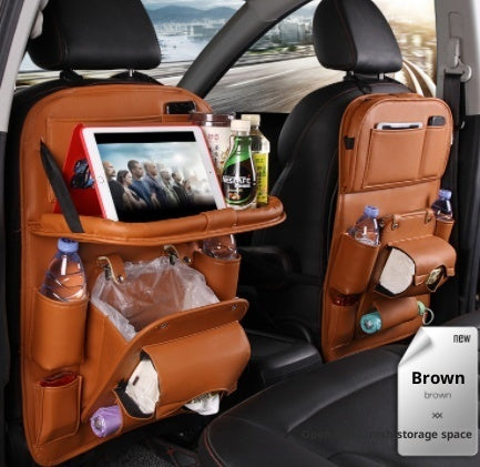 PU leather car seat back organizer – image 6