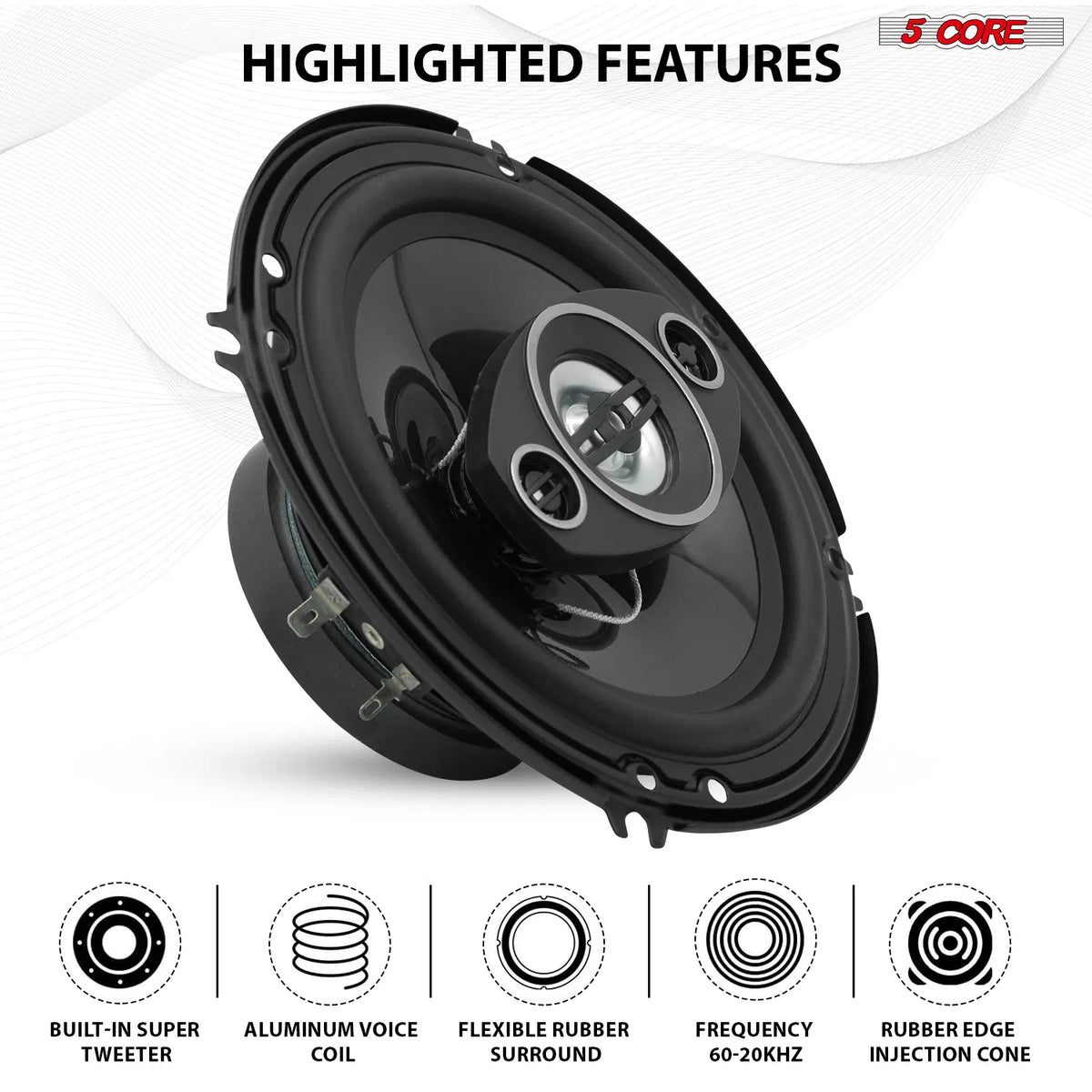 5 Core 6 inch speaker highlighted features