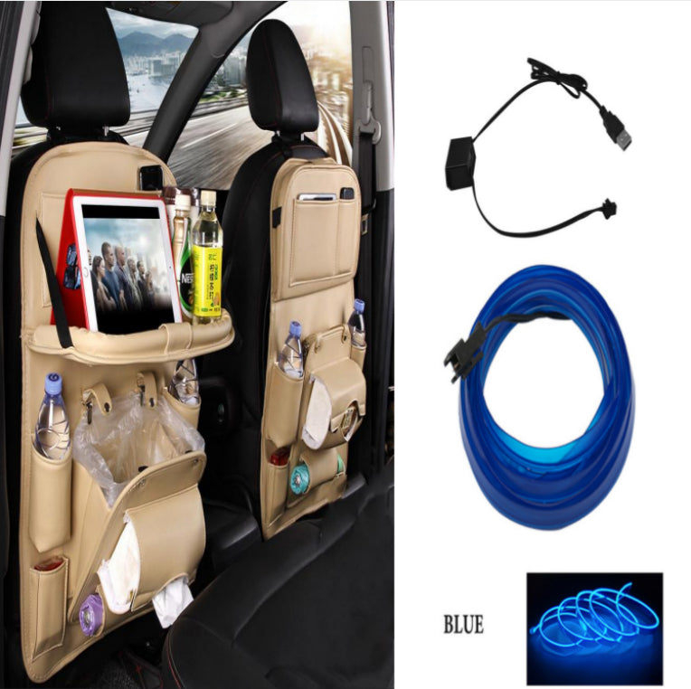 PU leather car seat back organizer – image 11