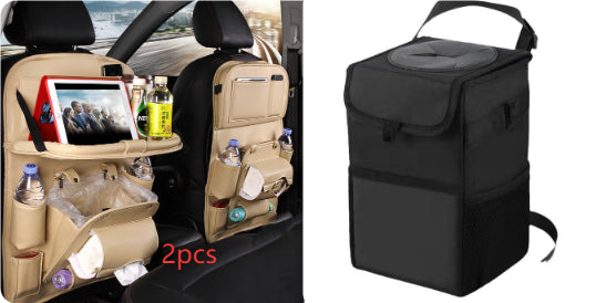 PU leather car seat back organizer – image 20