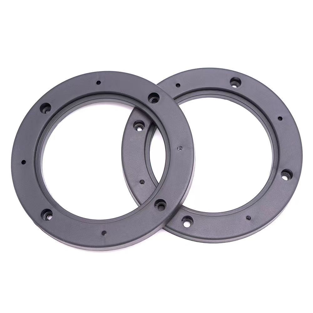 Pair of black 6.5 inch speaker spacer rings