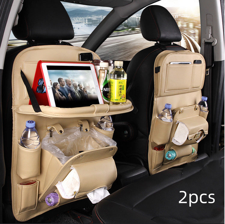 PU leather car seat back organizer – image 10