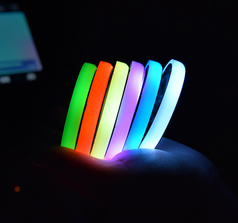 LED car cup holder coaster lights – image 2