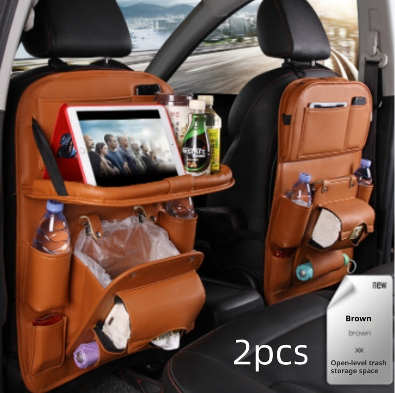 PU leather car seat back organizer – image 14