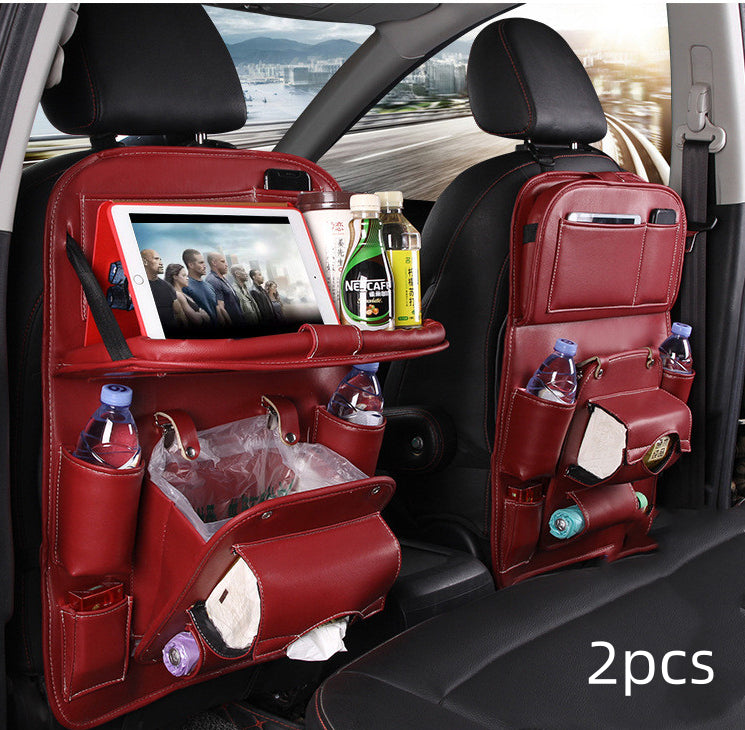 PU leather car seat back organizer – image 26