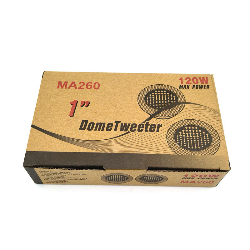Pair of MA260 1 inch dome car tweeters with mounting rings – photo 3