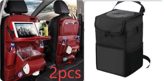 PU leather car seat back organizer – image 21