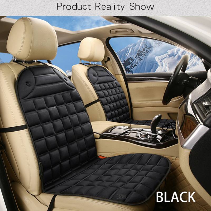 Quilted 12V heated car seat cushion – photo 8