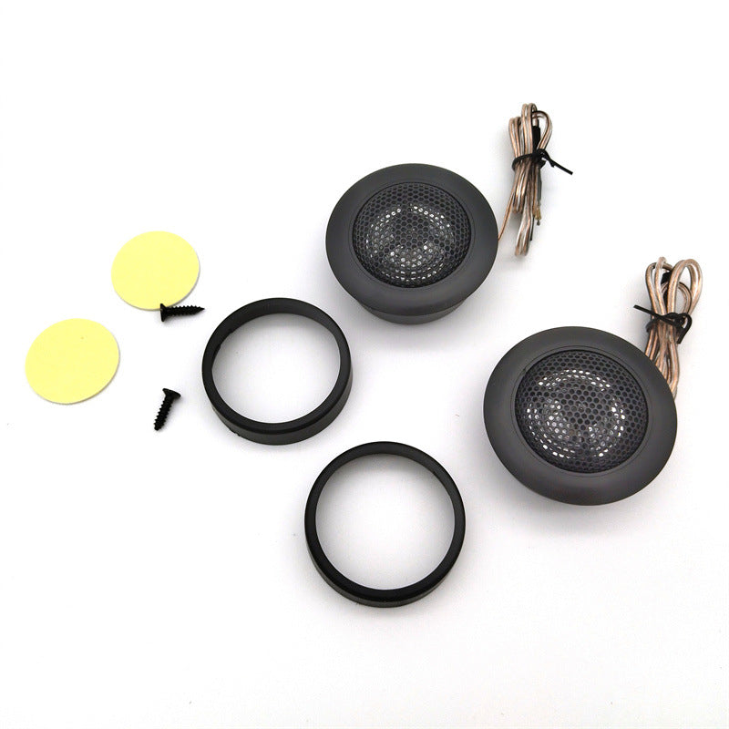 Pair of MA260 1 inch dome car tweeters with mounting rings – photo 1