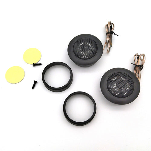 Pair of MA260 1 inch dome car tweeters with mounting rings – photo 1