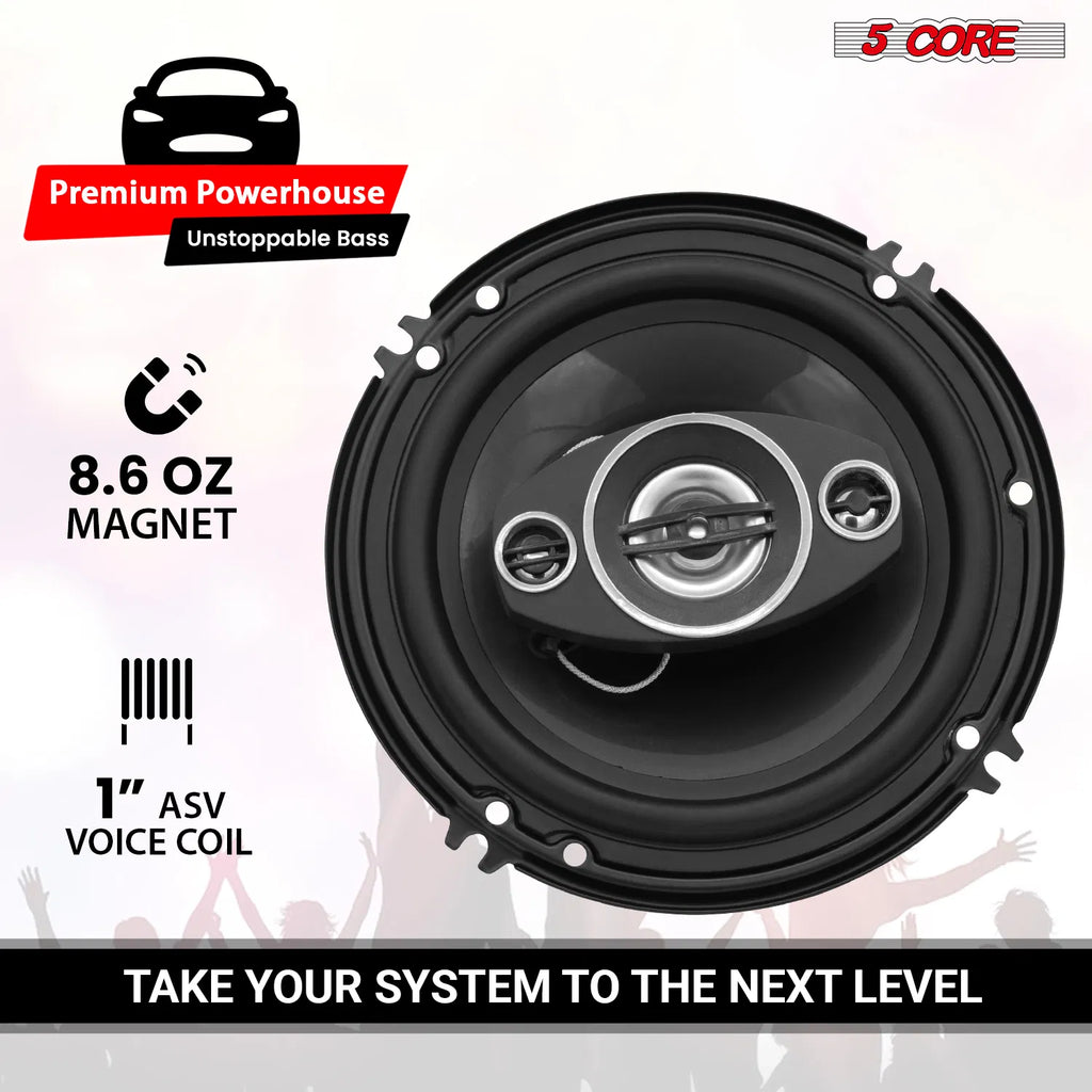 5 Core 6 inch speaker with 8.6 oz magnet and 1 inch voice coil