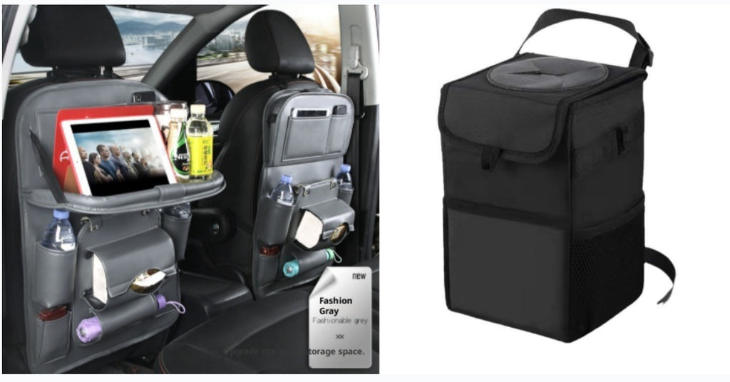 PU leather car seat back organizer – image 19